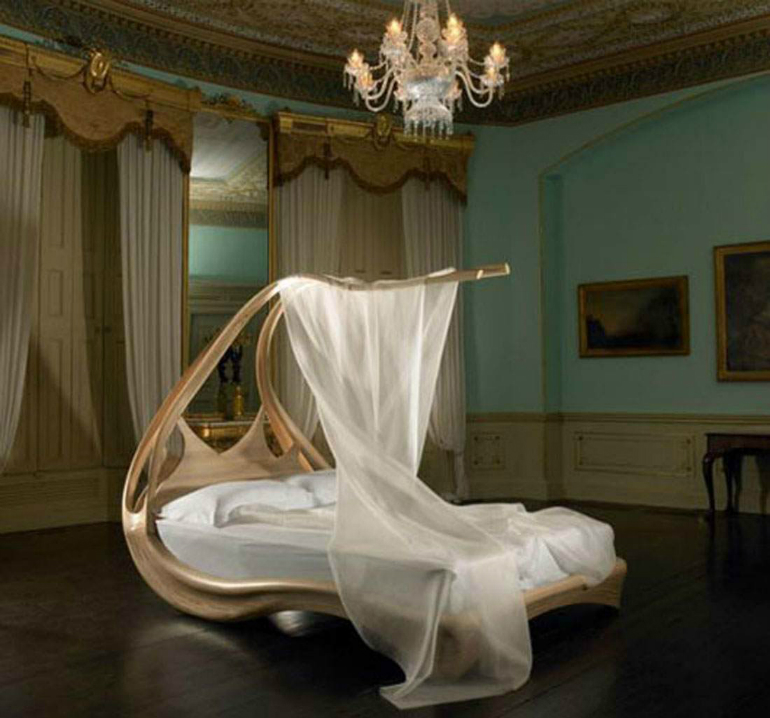 The Shocking Enignum Canopy Master Bed by Joseph Walsh