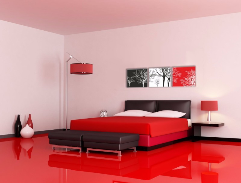 10 Contemporary Red And Black Bedrooms – Master Bedroom Ideas