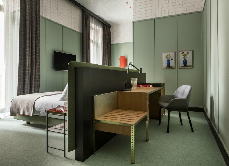 Patricia Urquiola Bedroom’s Designs at Milan Room Mate Hotels