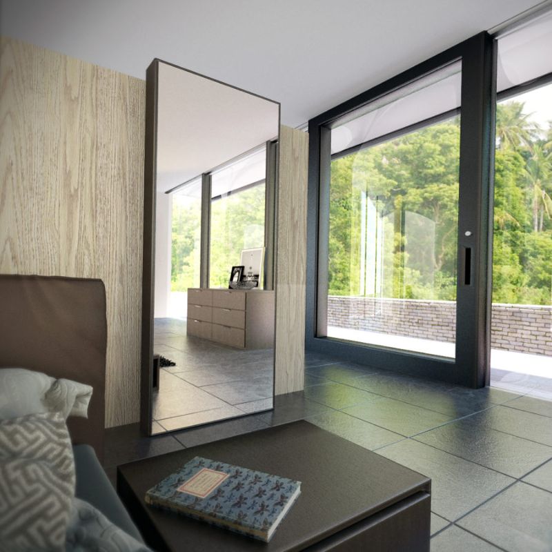 10 Contemporary Bedroom Designs With Floor Mirrors