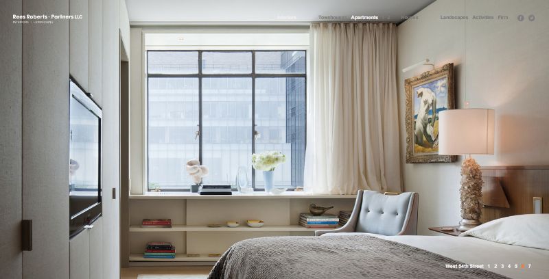 Modern Bedroom Interiors Designed By Rees Roberts and Partners