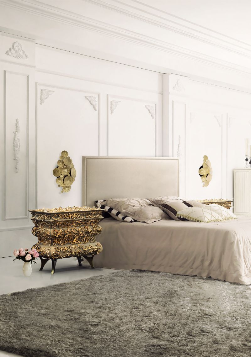 A Selection Of Luxury Furniture For A Neutral Bedroom Design